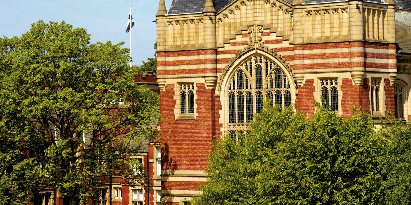 Image of the Great Hall, University of Leeds campus