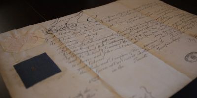picture of an old recird book