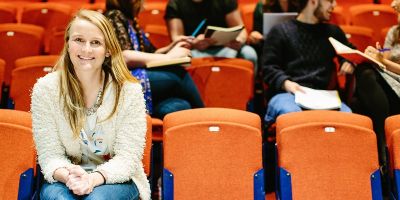 Students in theatre
