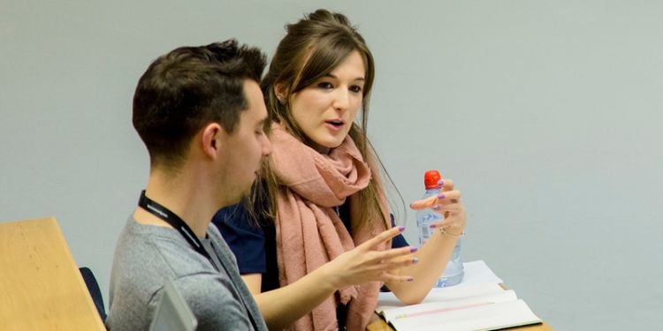 Students talking