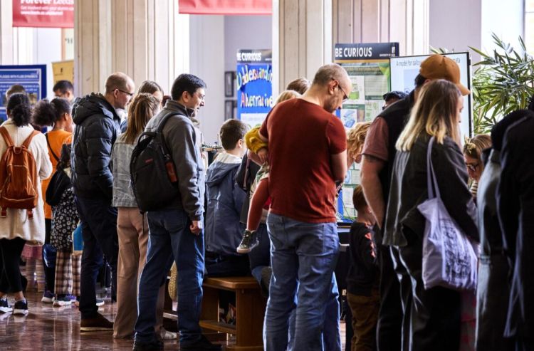 Public gathers at Be Curious stalls